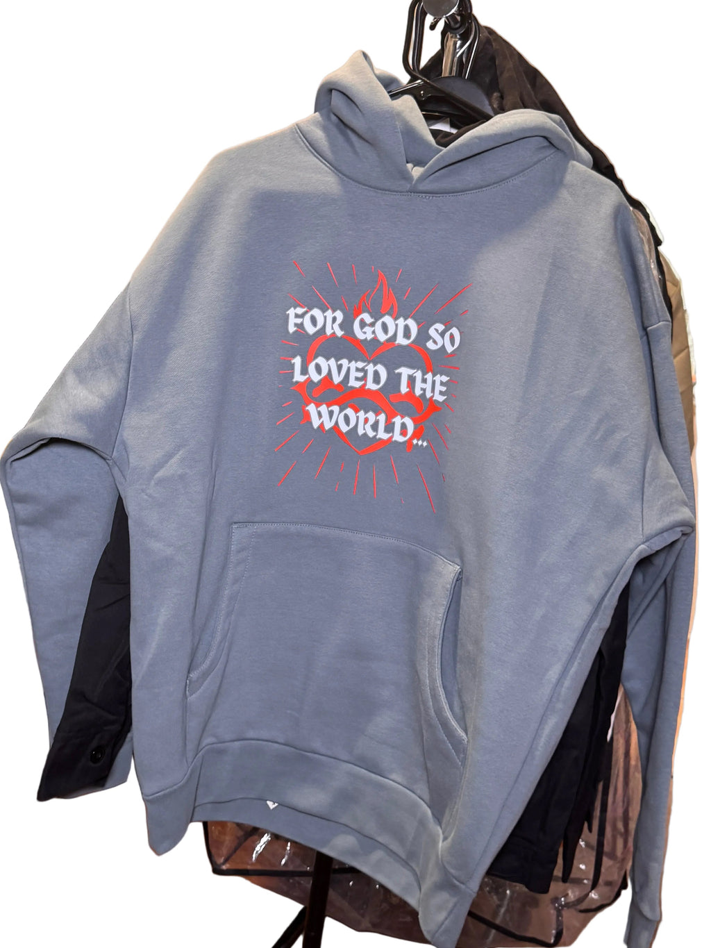 FOR GOD SO LOVED Hoodie Premium Ultra Heavyweight