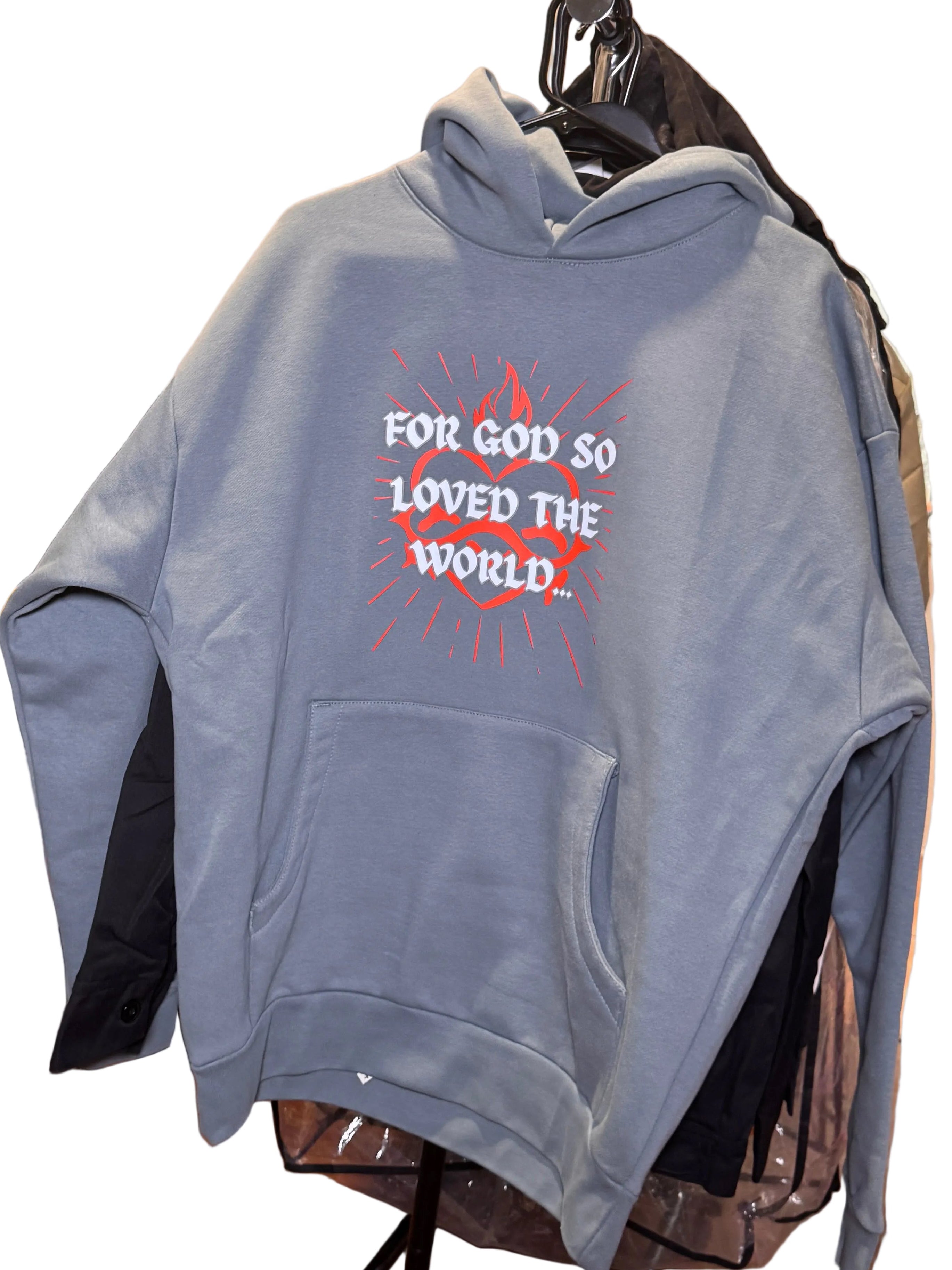 FOR GOD SO LOVED Hoodie Premium Ultra Heavyweight