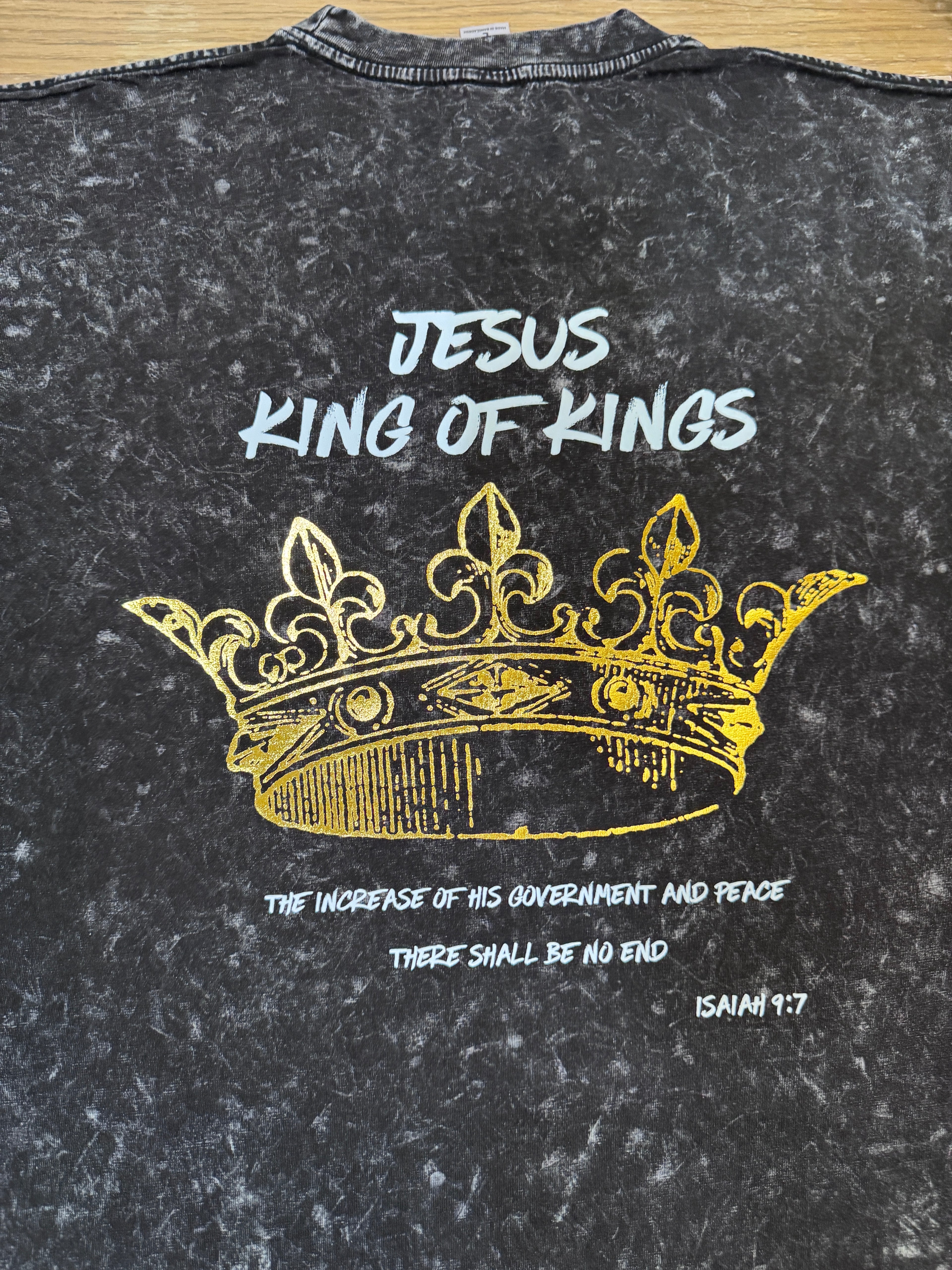 JESUS KING OF KINGS Gold Foil Tee
