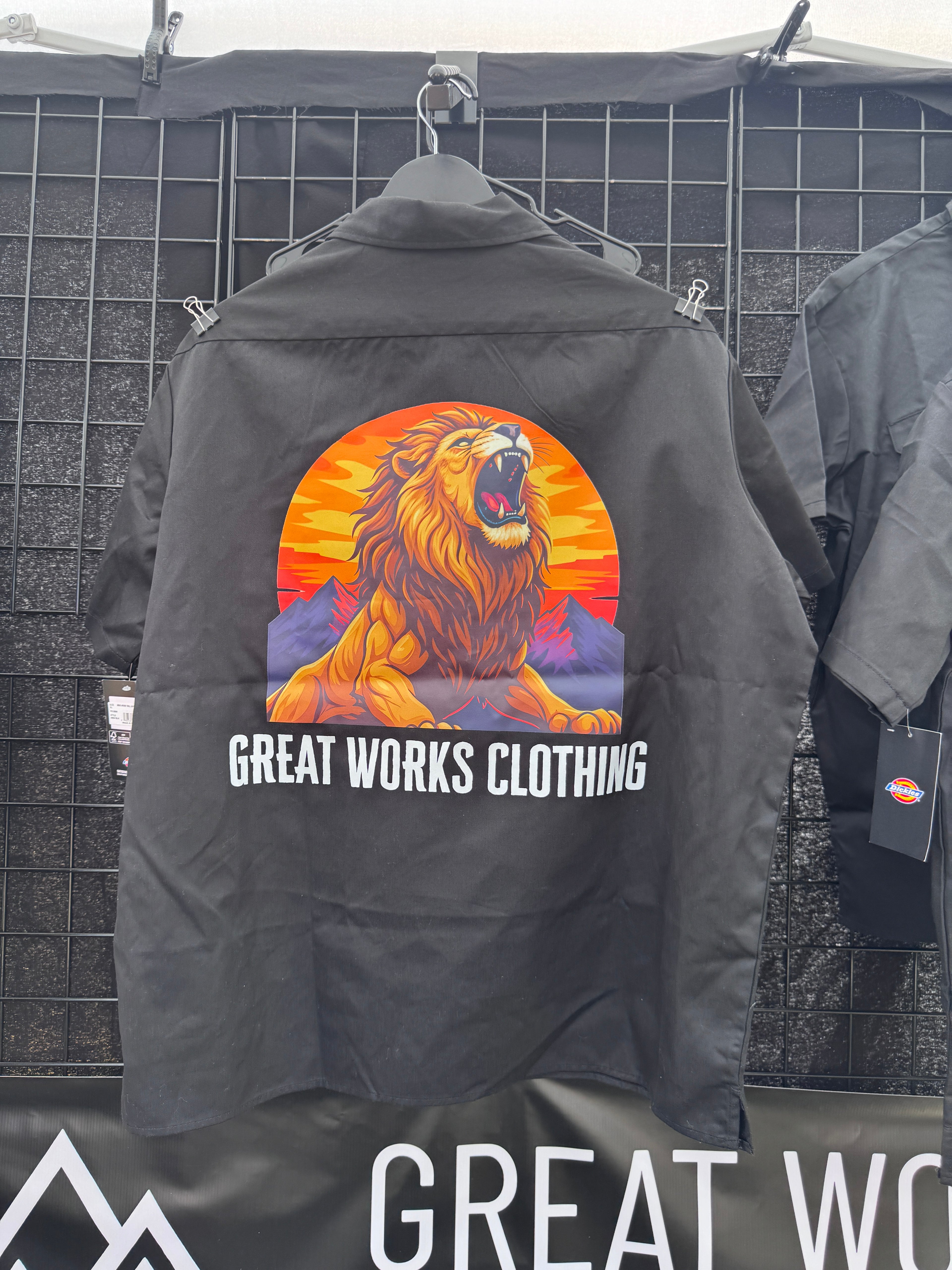 DOMINION LION Dickies Quarter Zip Work Shirt