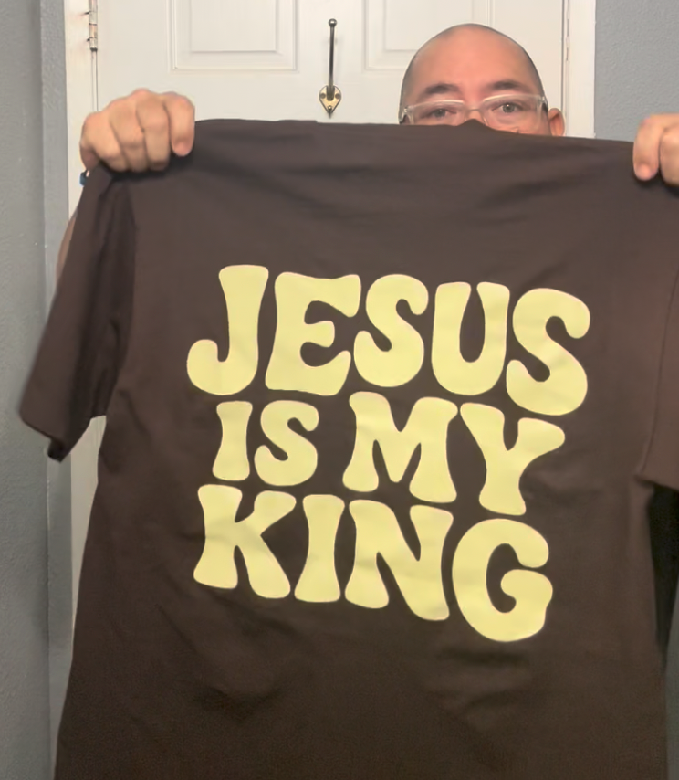 JESUS IS MY KING Oversized Tee