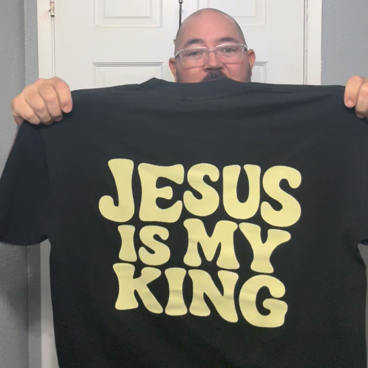 JESUS IS MY KING Oversized Tee